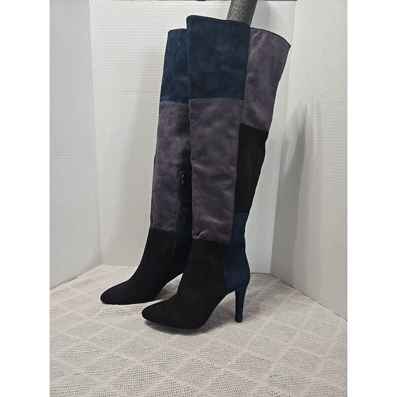 RIALTO Women's Carpio Boot Color Navy/Multi Suedette Size 8M Style CARPIO - Picture 1 of 8